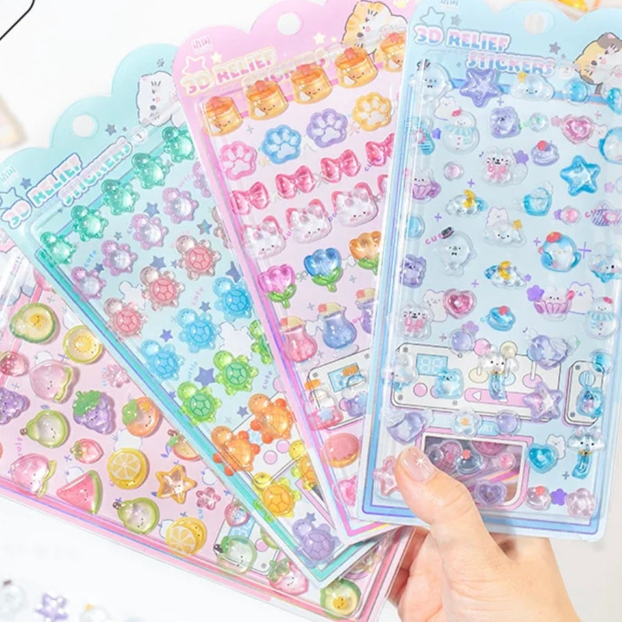 Sweet Party Cute 3D Sticker Sheet Vol.1