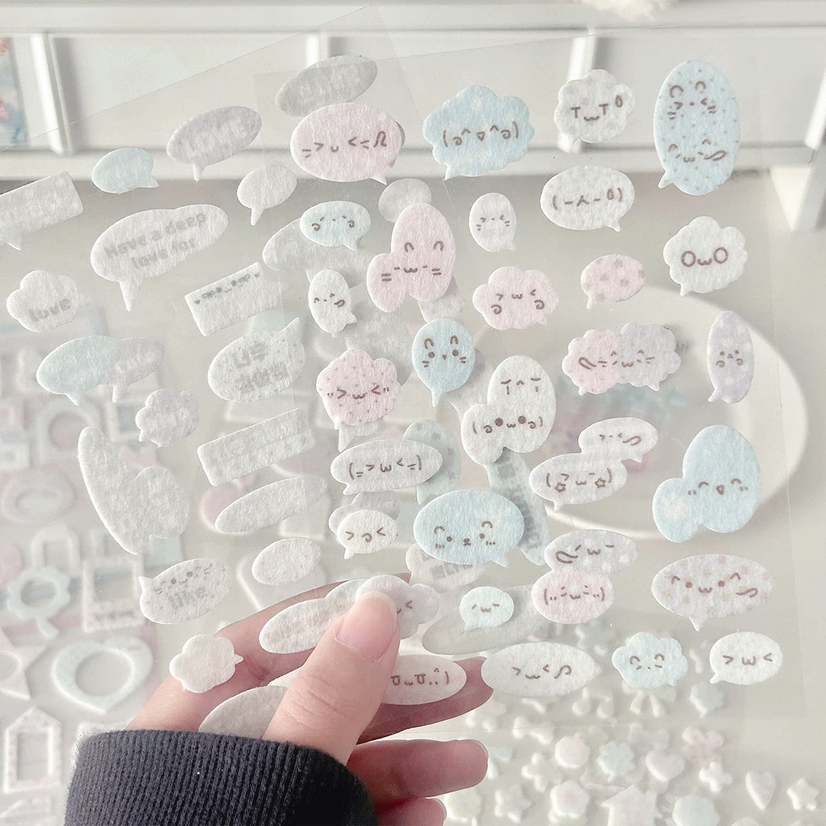 Fluffy Bubble Felt Sticker