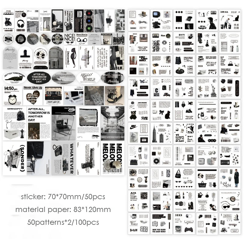 600Pcs North Island Series Journaling Sticker Set
