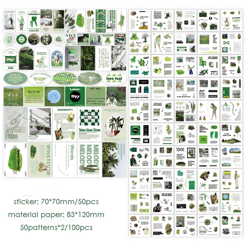 600Pcs North Island Series Journaling Sticker Set