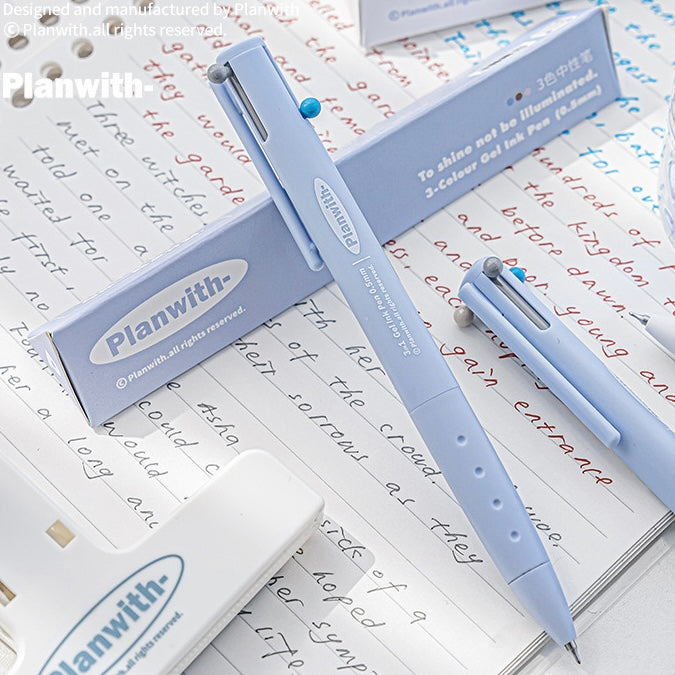 قلم ثلاثي الألوان متعدد الاستخدامات