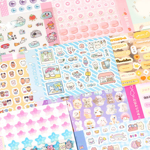 1500pcs 3 in 1 Retro Sticker Book