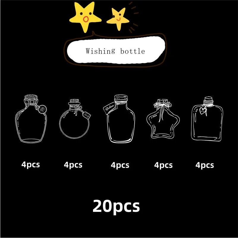 Transparent Bookmark DIY Stickers