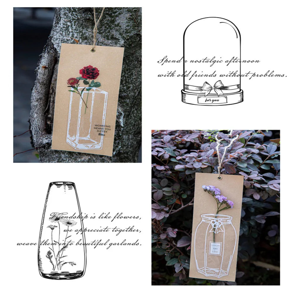 Transparent Bookmark DIY Stickers