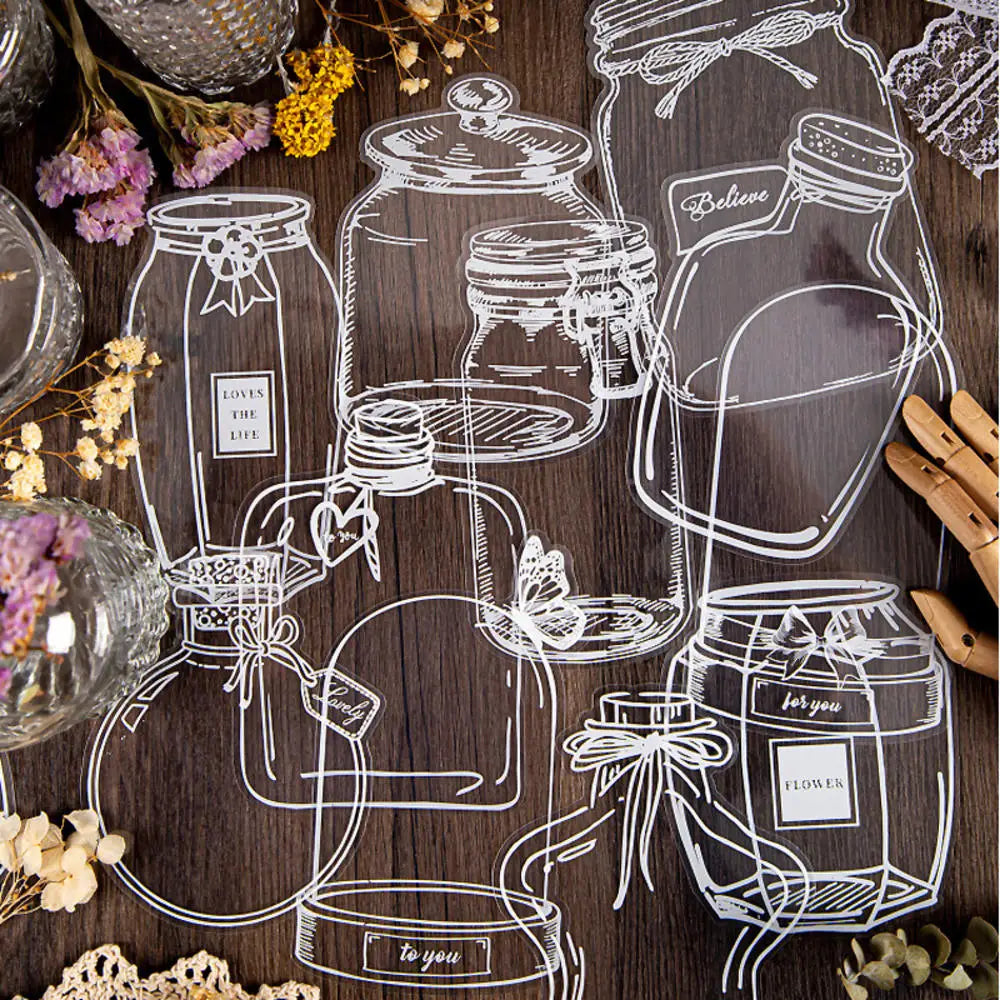 Transparent Bookmark DIY Stickers