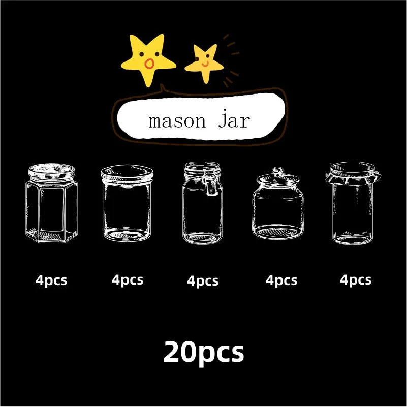 Transparent Bookmark DIY Stickers