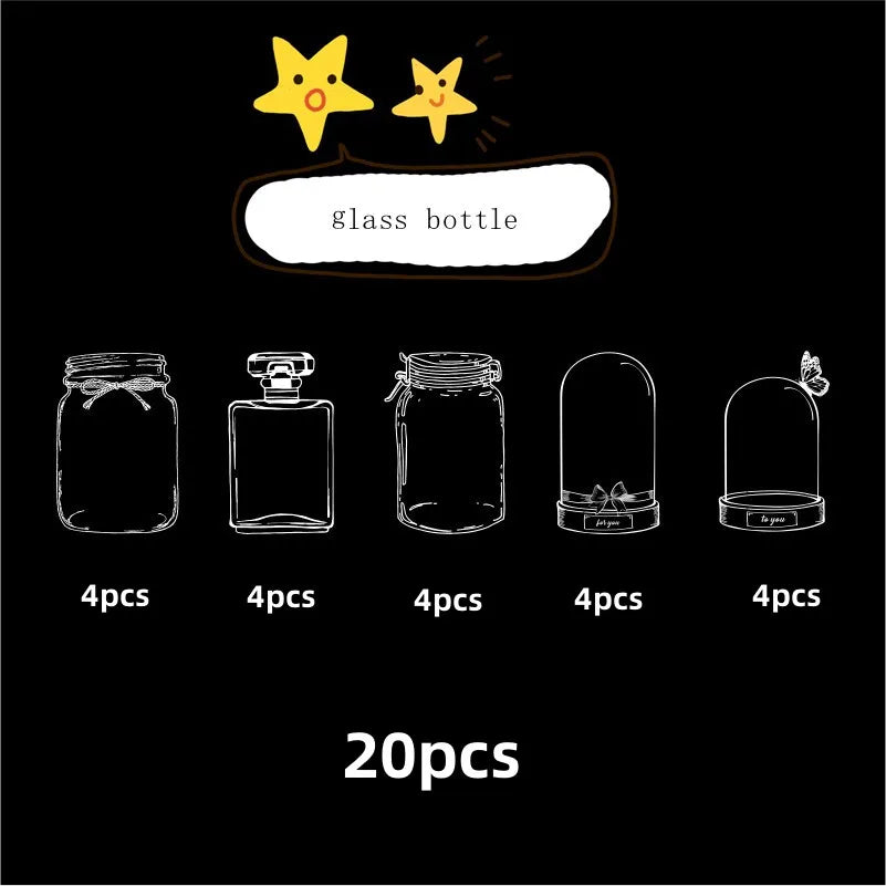 Transparent Bookmark DIY Stickers