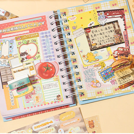 1500pcs 3 in 1 Retro Sticker Book