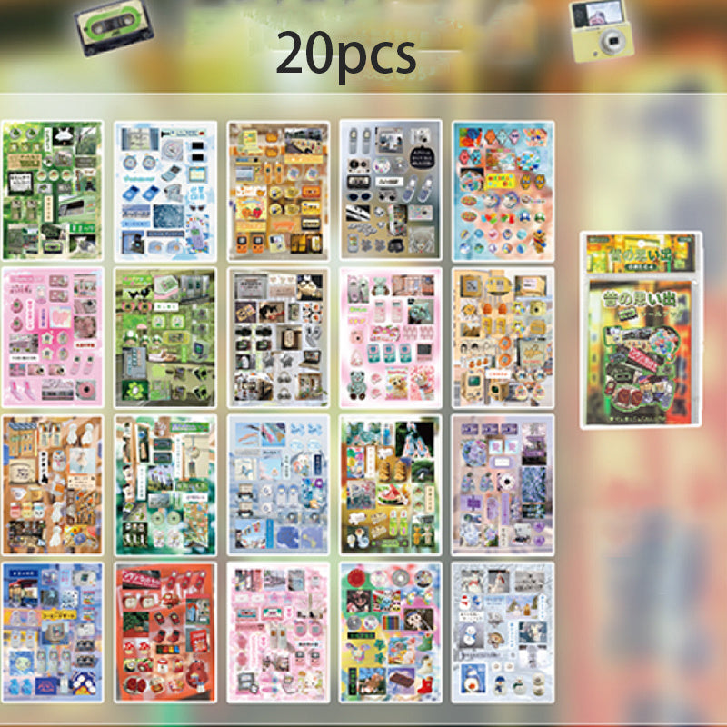 Throwback Retro Sticker Book