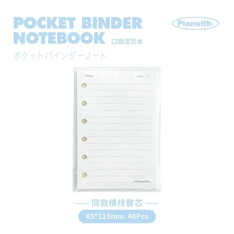 Portable Pocket Binder Notebook