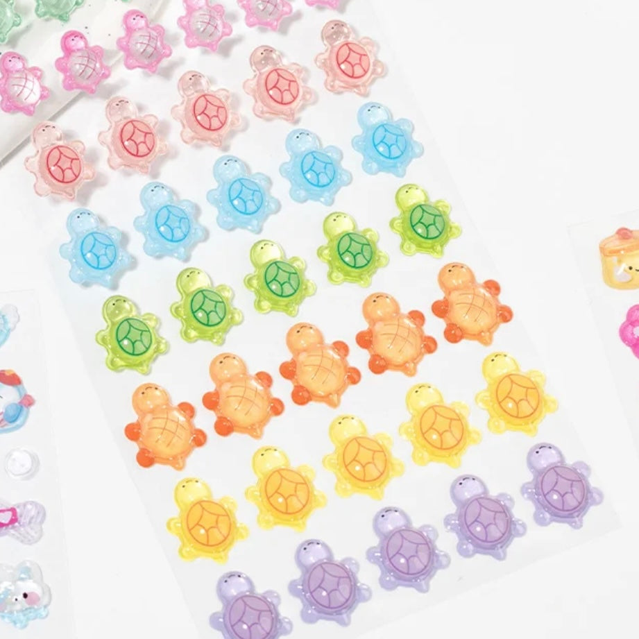 Sweet Party Cute 3D Sticker Sheet Vol.1