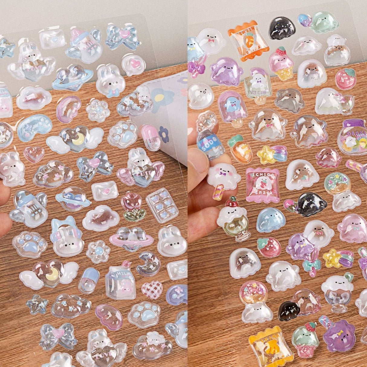 Adorable Clouds 3D Stickers