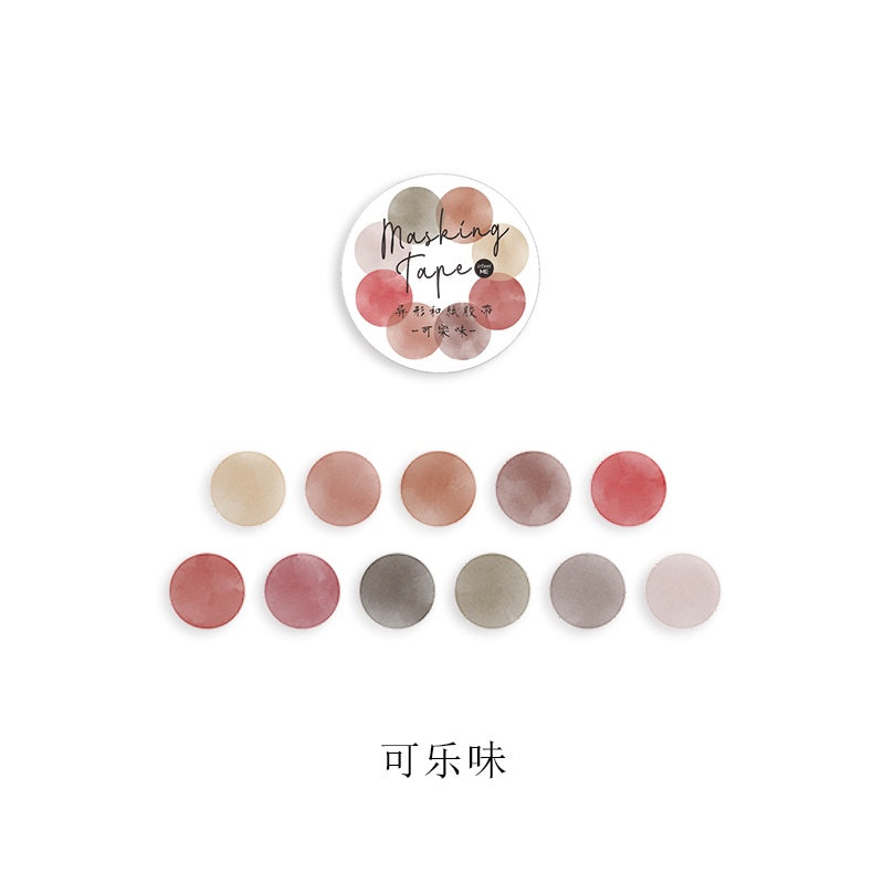 Candy Color Dot Adhesive Stickers Washi Tapes