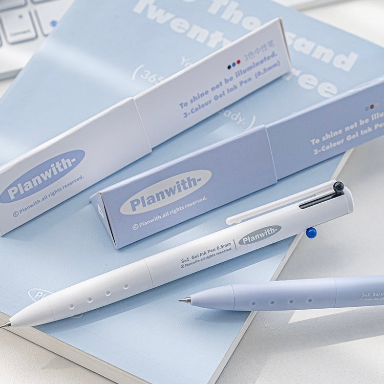 قلم ثلاثي الألوان متعدد الاستخدامات