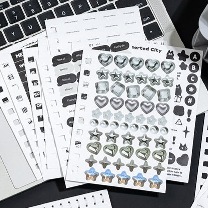 2500pcs Fragments of Time Coil Sticker Book