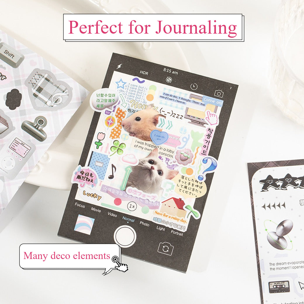 Healing Notes Korean Aesthetic Sticker Book