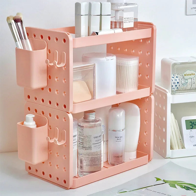Layered Detachable Organizer with Pegboard
