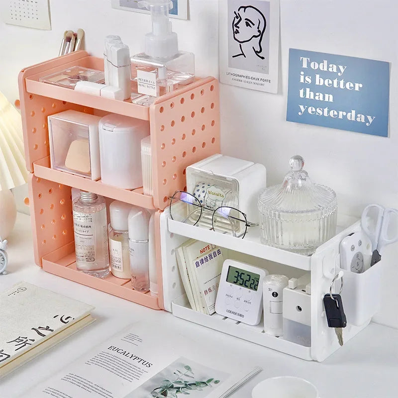 Layered Detachable Organizer with Pegboard