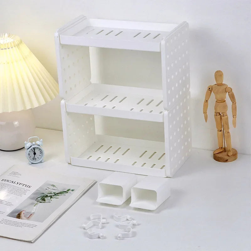 Layered Detachable Organizer with Pegboard