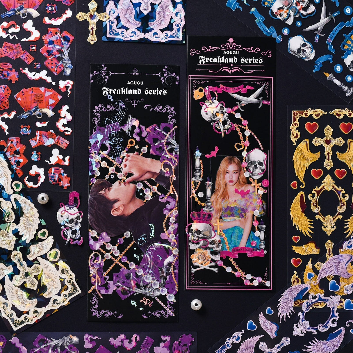 Ausverkauf! Glänzender Laser-Deko-Stickerbogen