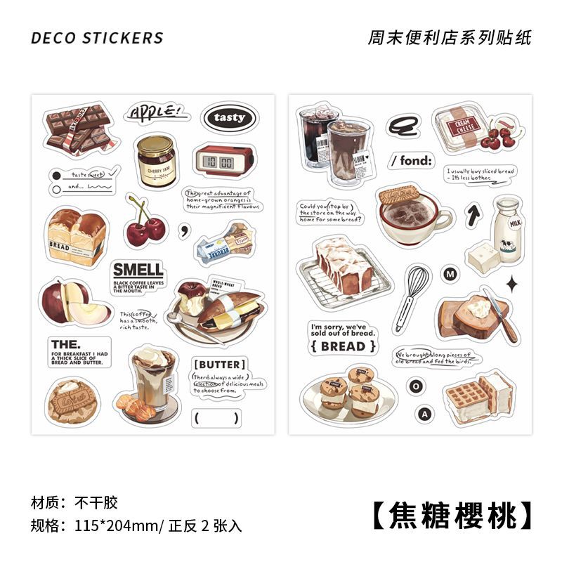 Sonderangebote! Weekend Snacks Stickerbogen