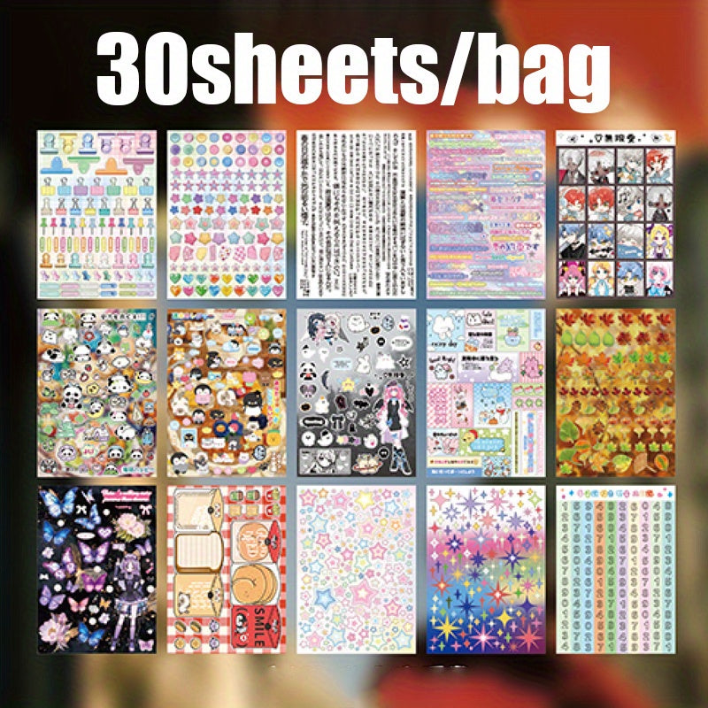 5 in 1 All Styles Retro Sticker Book