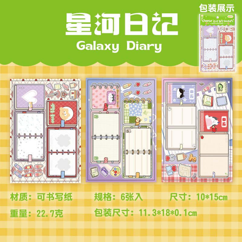 Sweet Cheese Creative Paper Craft Sticker Pack