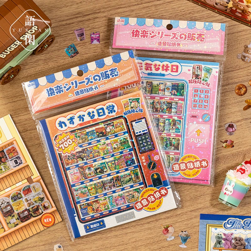 DIY Snack Vending Machine Sticker Set