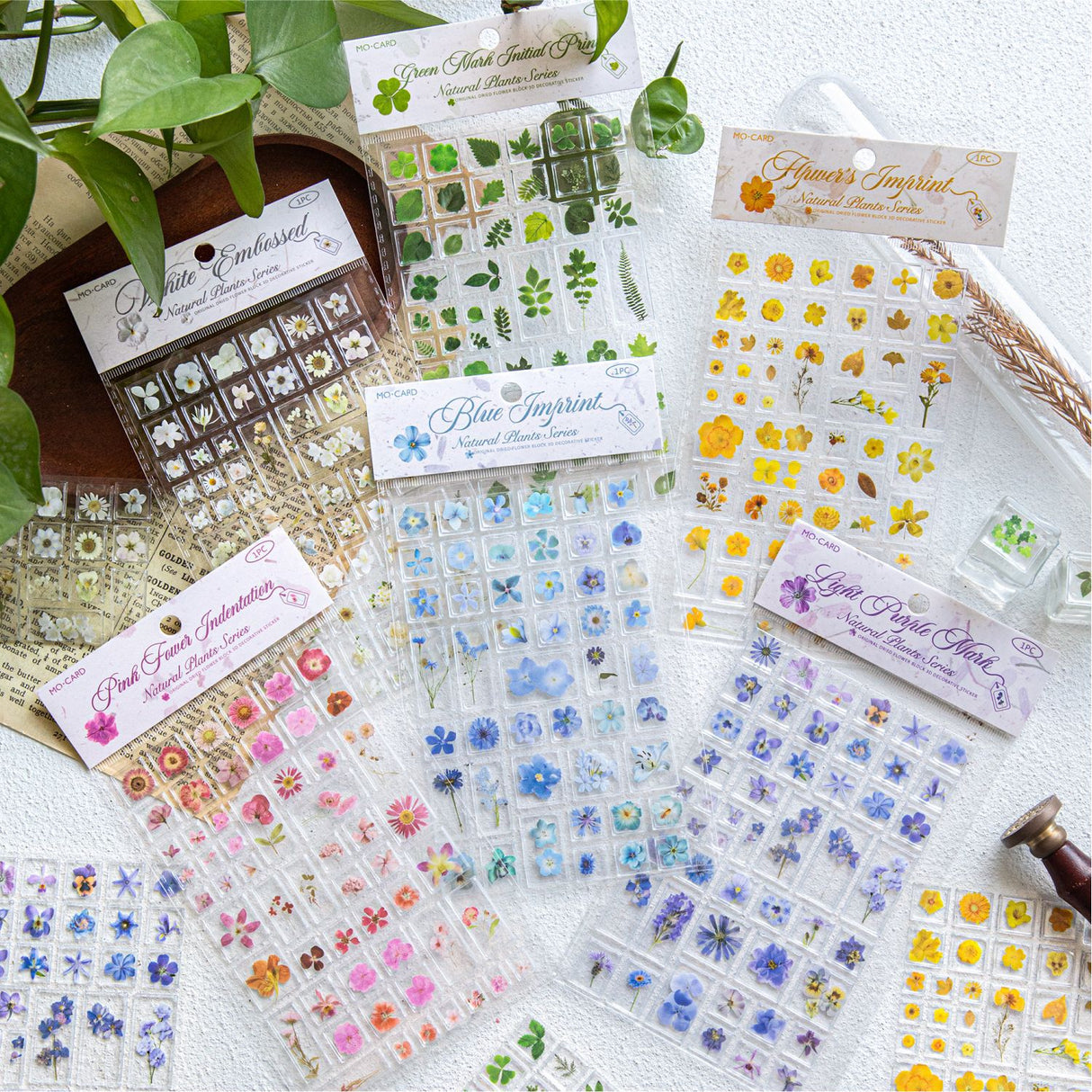 Dry Flower 3D Sticker Sheet