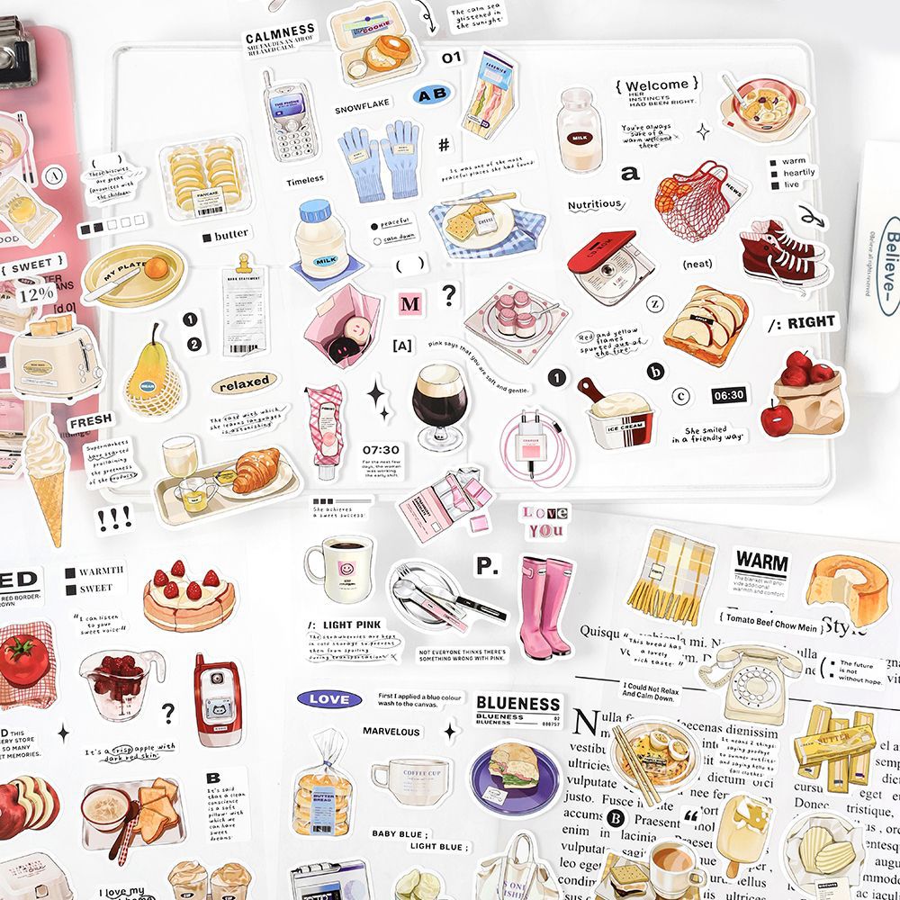 Diary Fragment Sticker Sheet