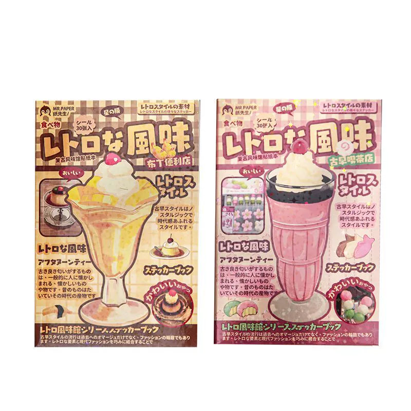 Foodies’ Love Retro Sticker Book