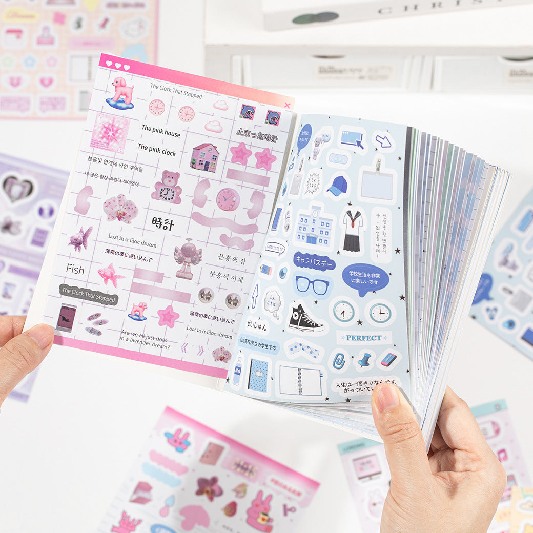 Healing Notes Korean Aesthetic Sticker Book