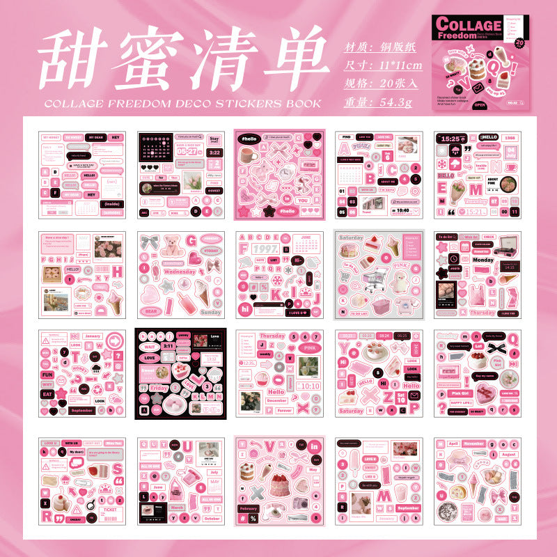 600pcs INS Style Deco Sticker Book