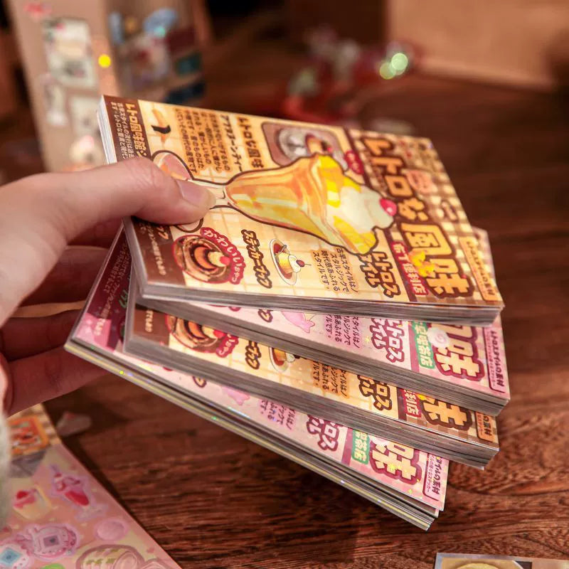 Foodies’ Love Retro Sticker Book