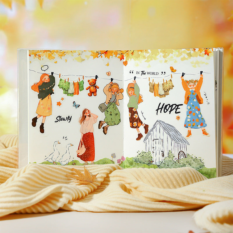 50 pages PET Character Sticker Book