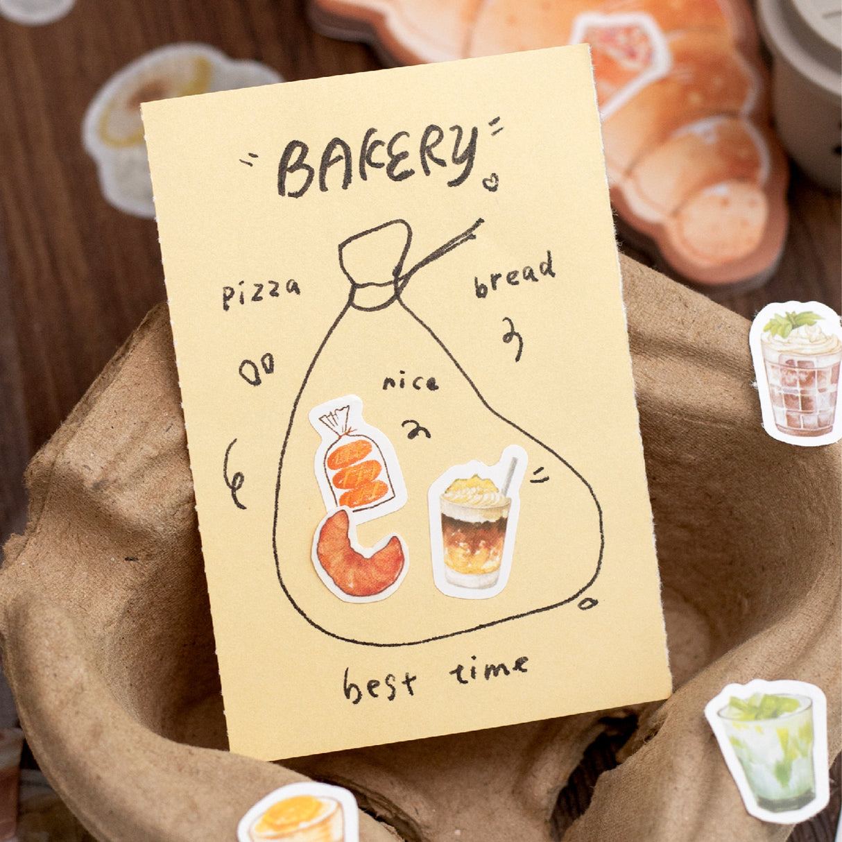 Coffee Theme Sticker Book