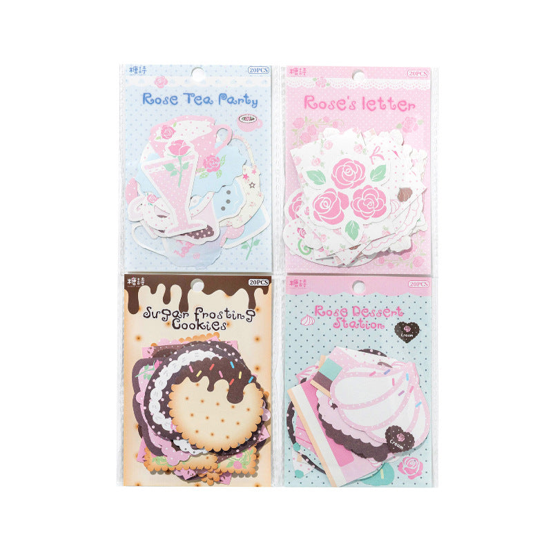 Rose Cafe Sticker Bag