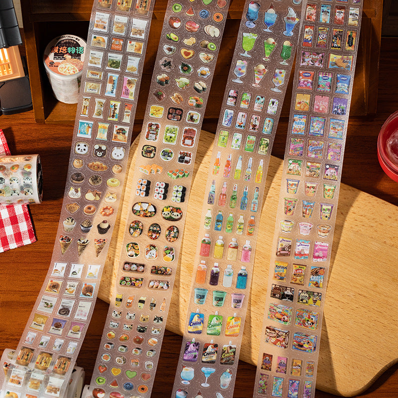 Retro Shop Glitter Sticker Tape