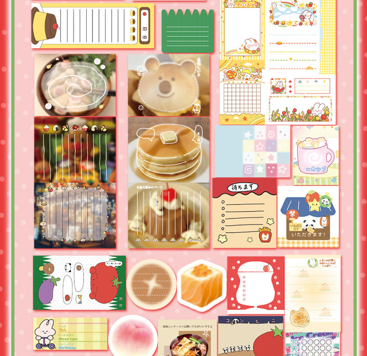 800 pcs Retro Memo Paper Set