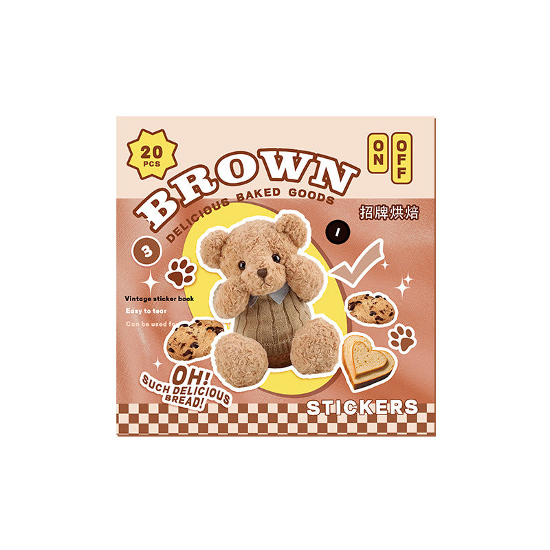 Retro Style Square Sticker Book