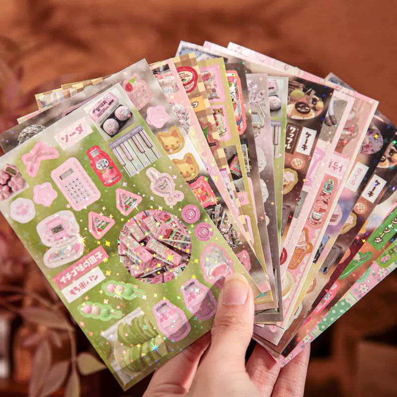 Foodies’ Love Retro Sticker Book