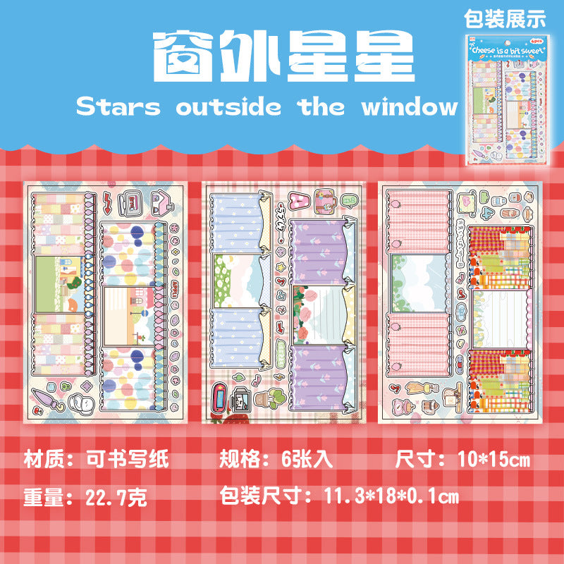 Sweet Cheese Creative Paper Craft Sticker Pack