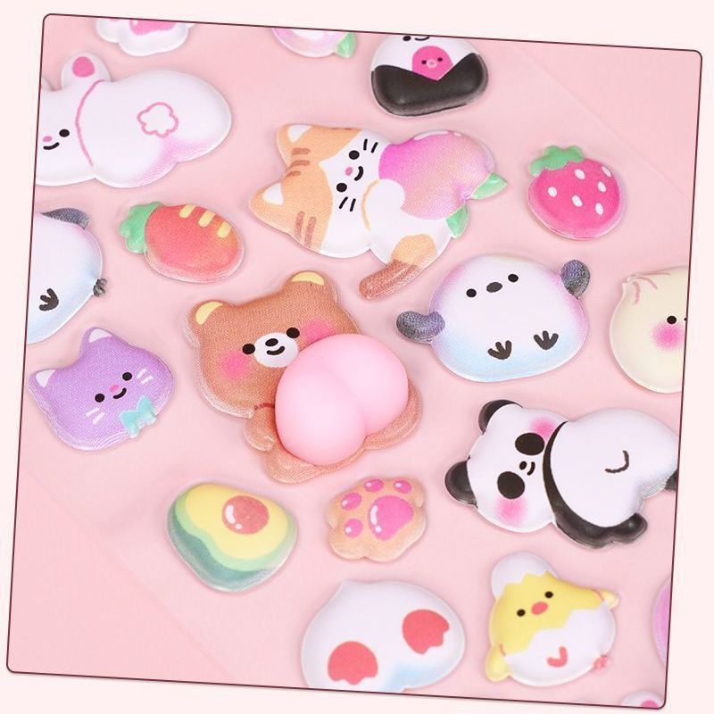 Cute Animal Squishy 3D Sticker Sheet Vol.2