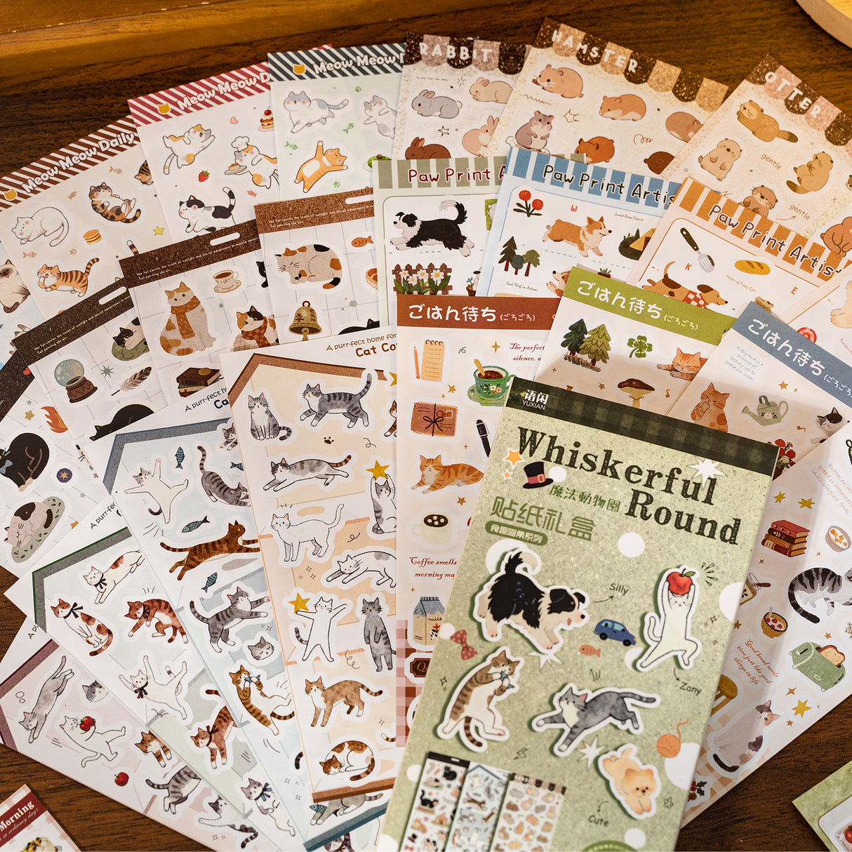 24 Sheet Japanese Retro Sticker Set