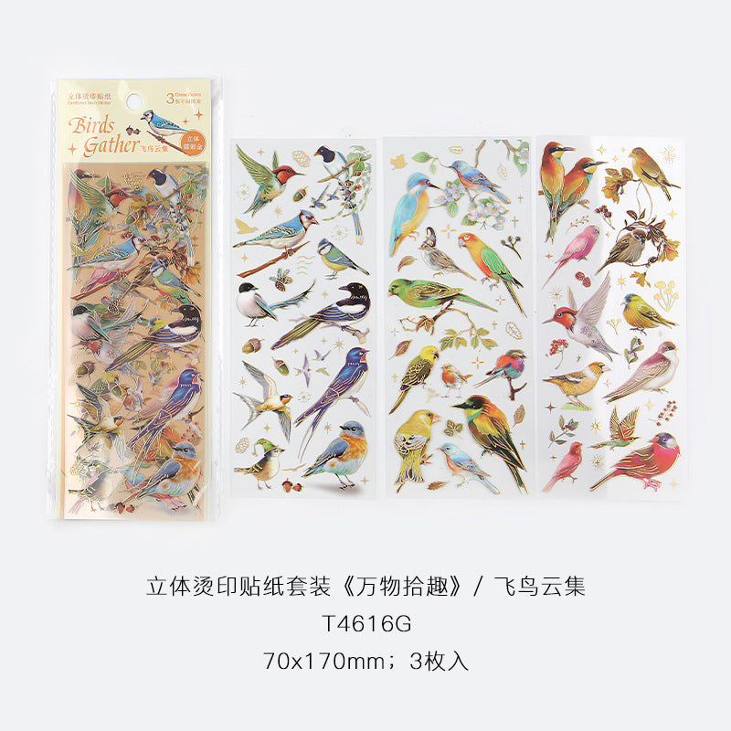 Aesthetice Creature Gold Foil Sticker Sheet