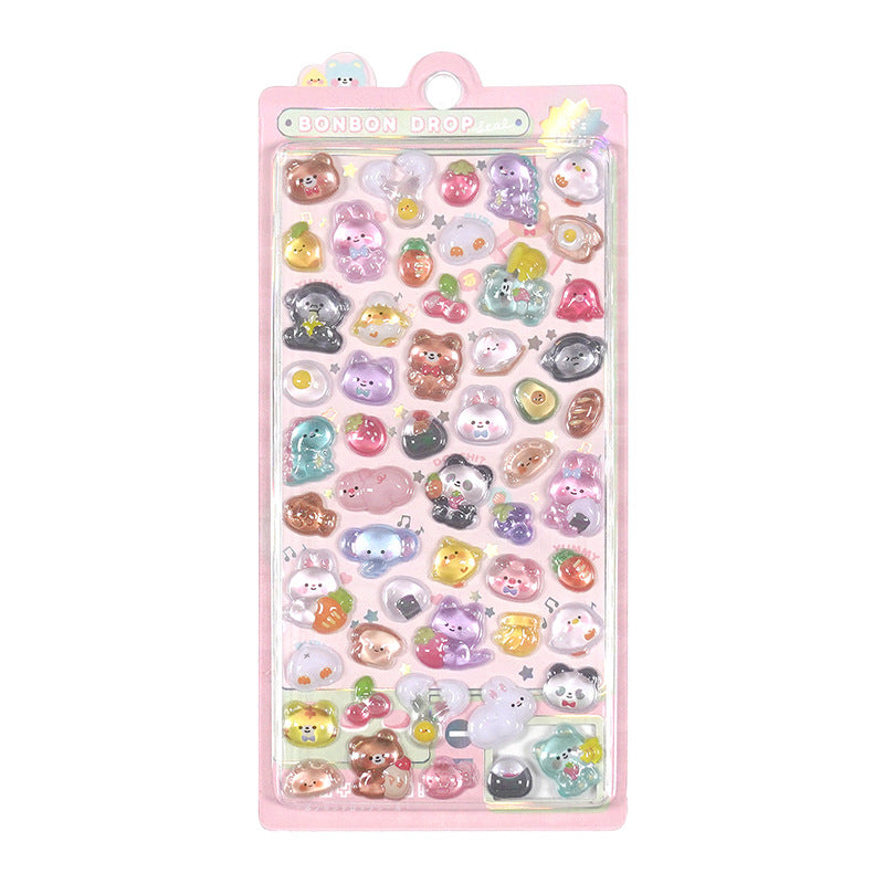 Cute Animal 3D Sticker Sheet Vol.2