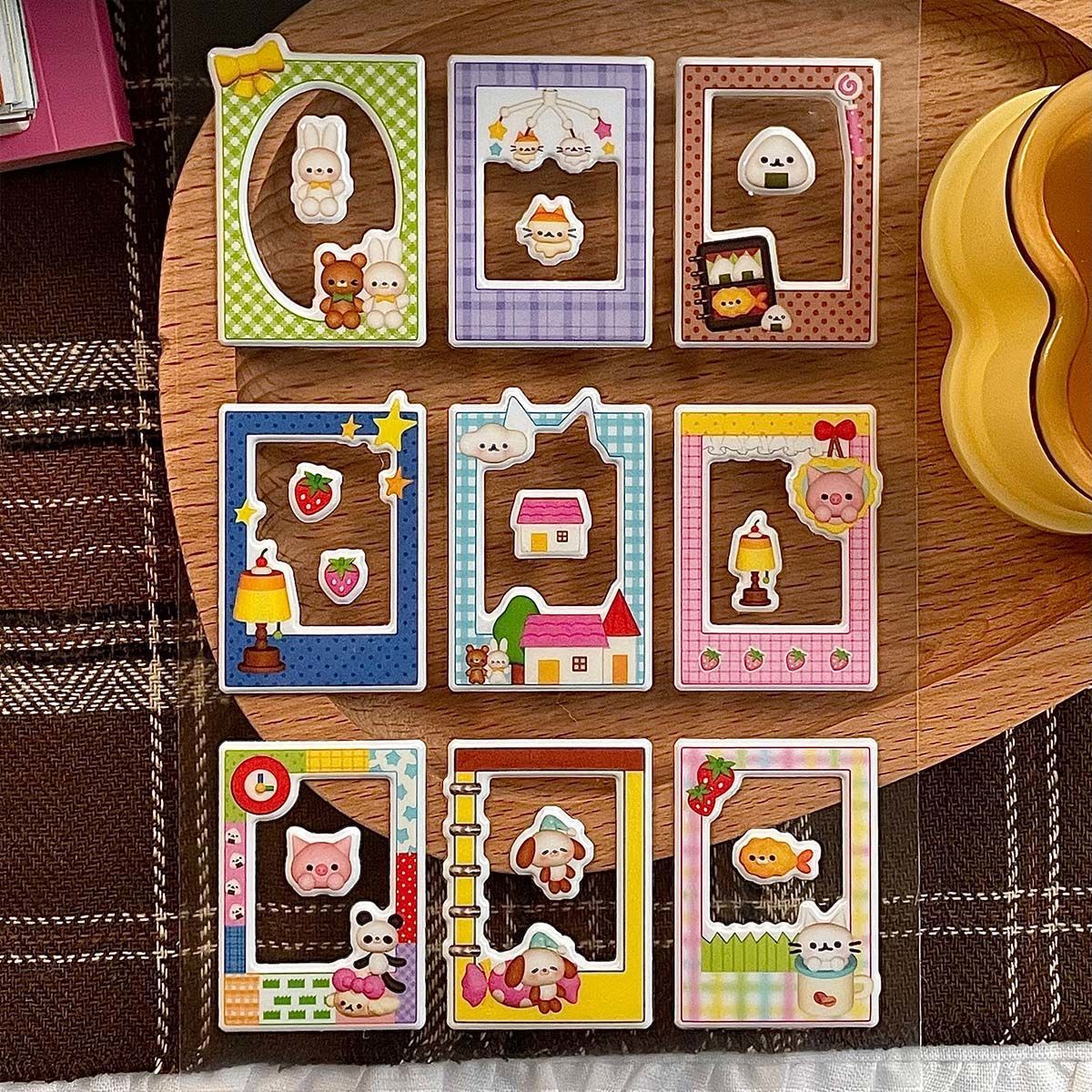 Retro Photoframe Puffy Sticker Sheet