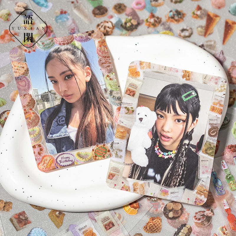 Supermarket Retro Glitter Sticker Sheets