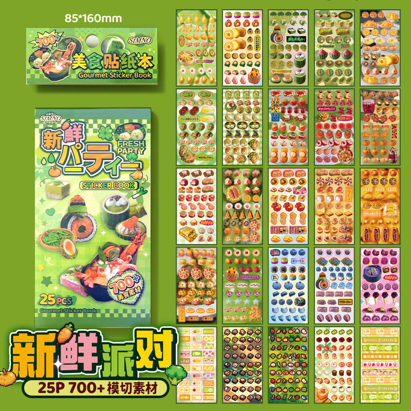 Delicious Collection Retro Sticker Book