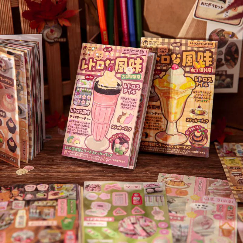Foodies’ Love Retro Sticker Book